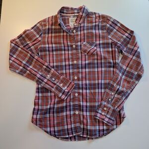 VTG 2009 American Eagle Plaid Shirt Size 0 XS Indie Sleaze Grunge Retro Preppy